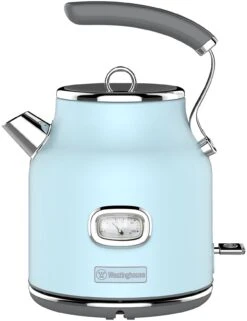 Westinghouse Waterkoker Retro Collections - 2200 W - Blauw - 1.7 Liter - WKWKH148BU