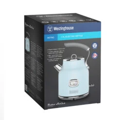 Westinghouse Waterkoker Retro Collections - 2200 W - Blauw - 1.7 Liter - WKWKH148BU 9 Westinghouse Waterkoker Retro Collections - 2200 W - Blauw - 1.7 Liter - WKWKH148BU -Keukengerei Korting Winkel WKWKH148BU Electric Kettle Retro BLUE Box