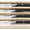 Laguiole Style De Vie Botermessen Zwart - 4 Stuks -Keukengerei Korting Winkel botermesjes zwart kl 1 2