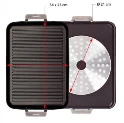 Valira Grillpan Aire Met Handgrepen - 34 X 25 Cm - Standaard Anti-aanbaklaag 10 Valira Grillpan Aire Met Handgrepen - 34 X 25 Cm - Standaard Anti-aanbaklaag -Keukengerei Korting Winkel ceramic grill pan aire.jpg3