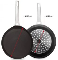 Valira Pannenkoekenpan Aire - ø 28 Cm - Standaard Anti-aanbaklaag 10 Valira Pannenkoekenpan Aire - ø 28 Cm - Standaard Anti-aanbaklaag -Keukengerei Korting Winkel crepepan2