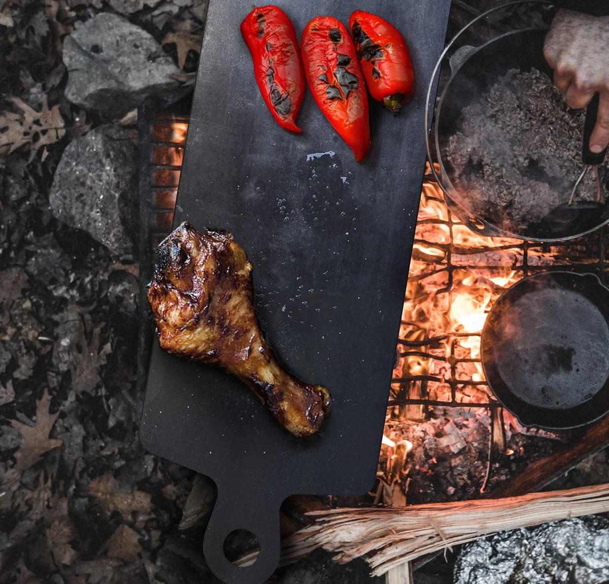 Fernus & Friends Fireplate - Bakplaat Voor Op Vuur 5 Fernus & Friends Fireplate - Bakplaat Voor Op Vuur - Afbeelding 3