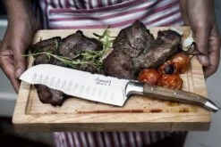 Laguiole Style De Vie Santokumes Olijfhout Met Snijplank -Keukengerei Korting Winkel gr20sf20Laguiole20santuko20olijf204