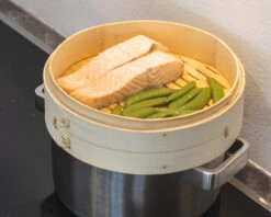 Sareva Stoommandje - Bamboe - 2-laags - ø 25 Cm -Keukengerei Korting Winkel item 4 3