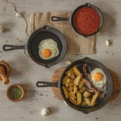 Blackwell Koekenpan - Gietijzer - ø 25 Cm - Zonder Anti-aanbaklaag -Keukengerei Korting Winkel jh gietijzer 002 2 2