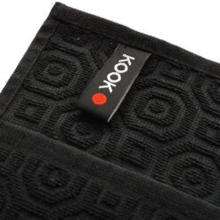 KOOK Keukenhanddoek Inka Zwart 50 X 50 Cm -Keukengerei Korting Winkel keukendoekzwart3