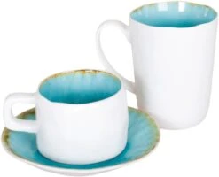 Cosy & Trendy Koffieschotel Laguna Azzurro ø 15 Cm 10 Cosy & Trendy Koffieschotel Laguna Azzurro ø 15 Cm -Keukengerei Korting Winkel laguna azzurro koppen 1
