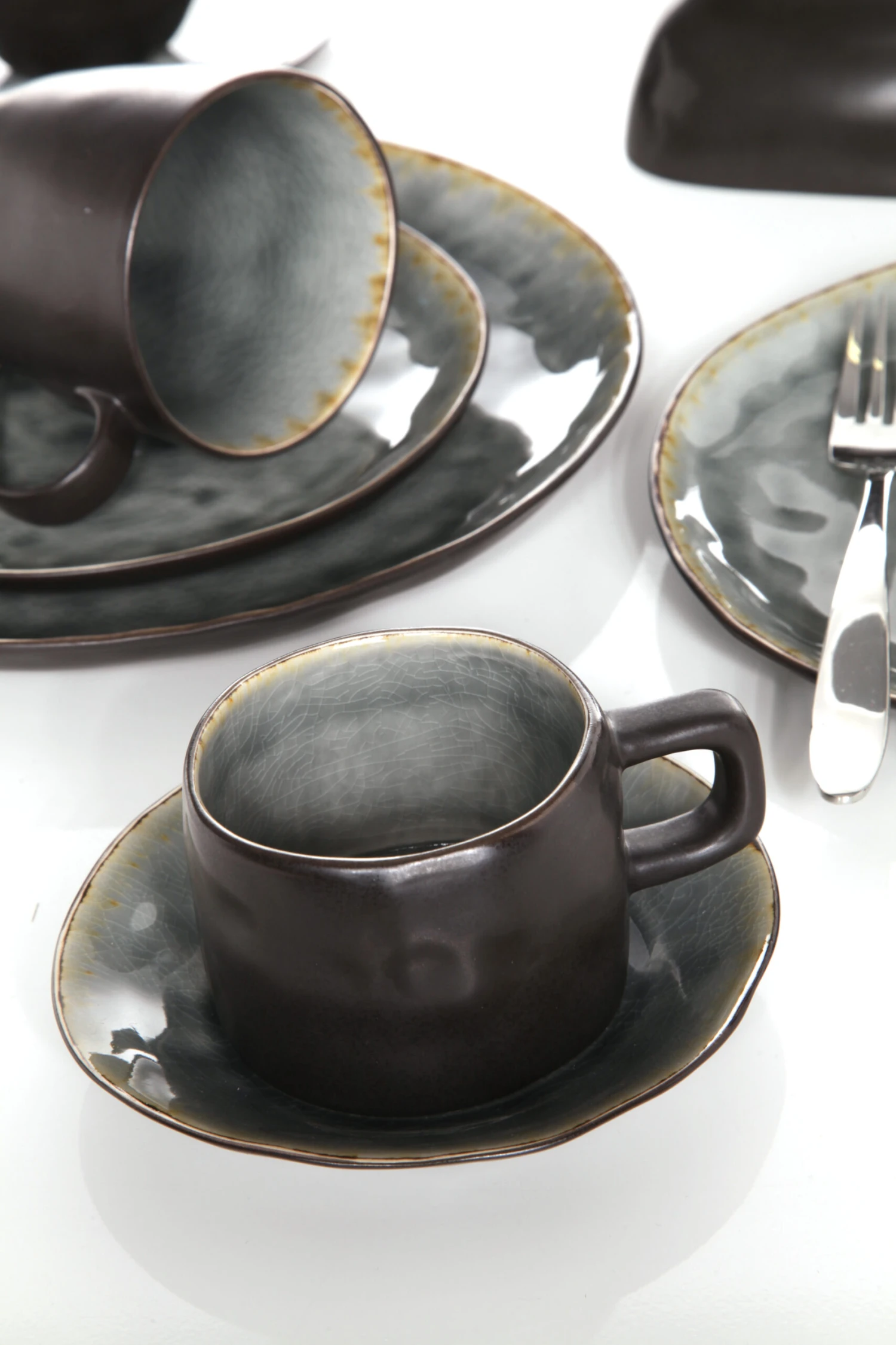 Cosy & Trendy Theekop Laguna Blue Grey 230 Ml 4 Cosy & Trendy Theekop Laguna Blue Grey 230 Ml - Afbeelding 2