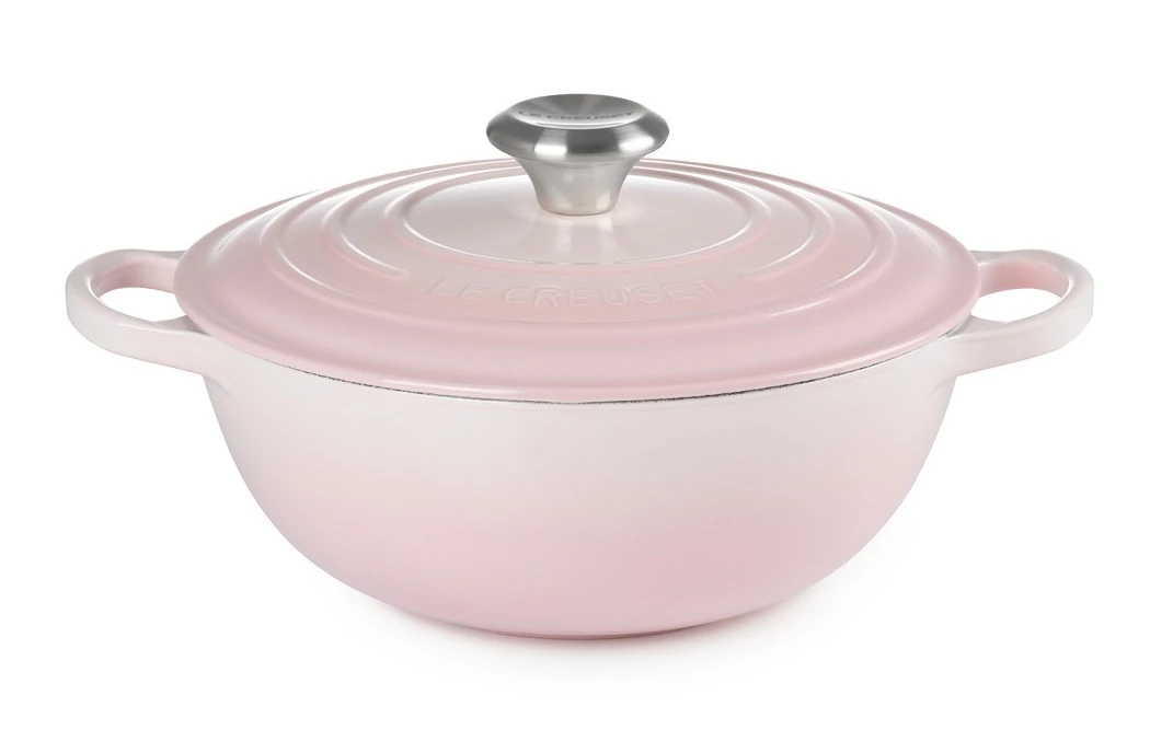 Le Creuset Braadpan Signature - Marmite - Shell Pink - ø 24 Cm / 3.1 Liter