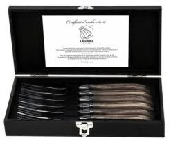 Laguiole Style De Vie Steakvorken Luxury Line Olijfhout 6 Stuks