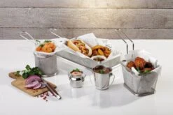 Hendi Frietmandje RVS ø 9 Cm -Keukengerei Korting Winkel mini frituurmand rvs snack holder o8 3