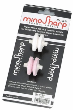 Minosharp Reserve Wieltjes Voor Minosharp Waterslijper 0440 - 2 Stuks -Keukengerei Korting Winkel minosharp slijpset verpakking 440