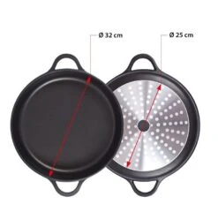 Valira Braadpan Met Deksel Aire - ø 32 Cm / 8.8 Liter -Keukengerei Korting Winkel non stick short casserole induction 2 1