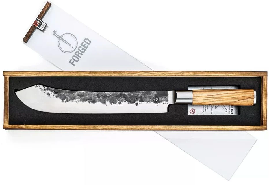 Forged Slagersmes Olive 25.5 Cm 4 Forged Slagersmes Olive 25.5 Cm - Afbeelding 2