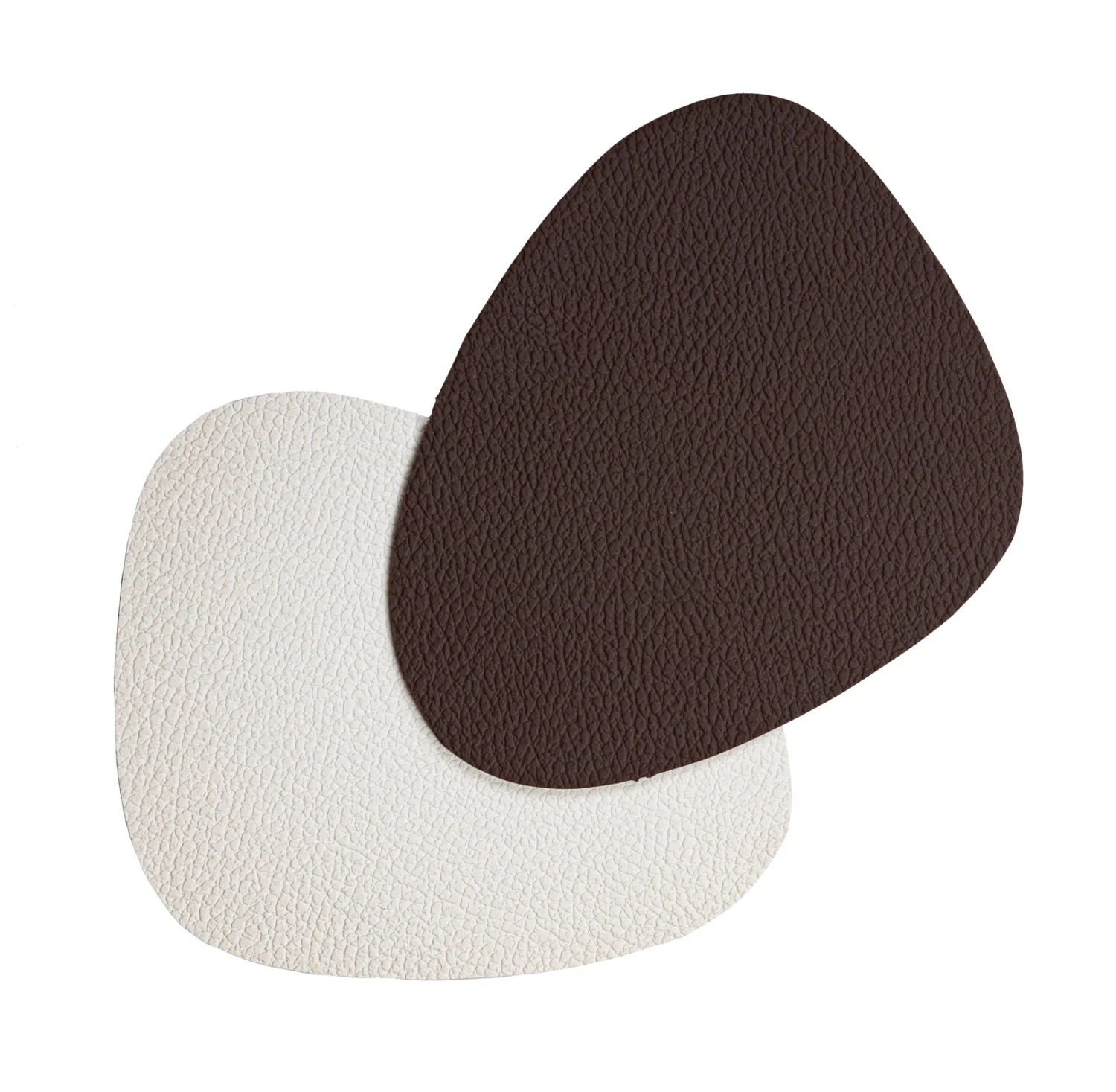 Jay Hill Onderzetters - Vegan Leer - Bruin / Wit- Organic - 13 X 11 Cm - 6 Stuks 4 Jay Hill Onderzetters - Vegan Leer - Bruin / Wit- Organic - 13 X 11 Cm - 6 Stuks - Afbeelding 2