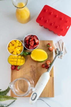 Sareva IJsjesmaker - 10 Ijsjes - Rood - Siliconen - Easy Release - Herbruikbaar -Keukengerei Korting Winkel sareva ijsjesvorm