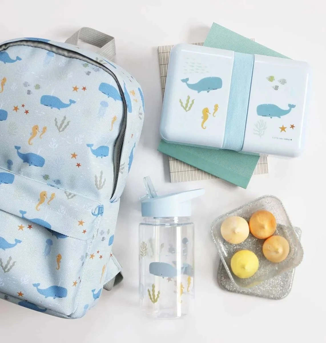 A Little Lovely Company Lunchbox - Oceaan 8 A Little Lovely Company Lunchbox - Oceaan - Afbeelding 6