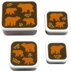A Little Lovely Company Lunchset - Beren -Keukengerei Korting Winkel sbsebe43 lr 1 lunch snack box set bears
