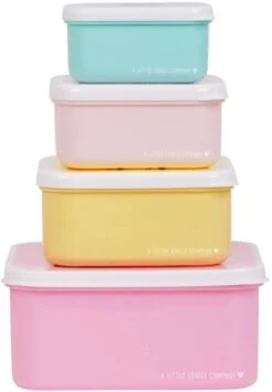 A Little Lovely Company Lunchset - Bosvriendjes -Keukengerei Korting Winkel sbsefo27 lr 3 lunch and snack box set forest friends