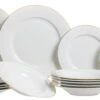 Studio Tavola Serviesset Wit / Goud - 18-delig / 6 Personen -Keukengerei Korting Winkel set 18delig 1 4 1