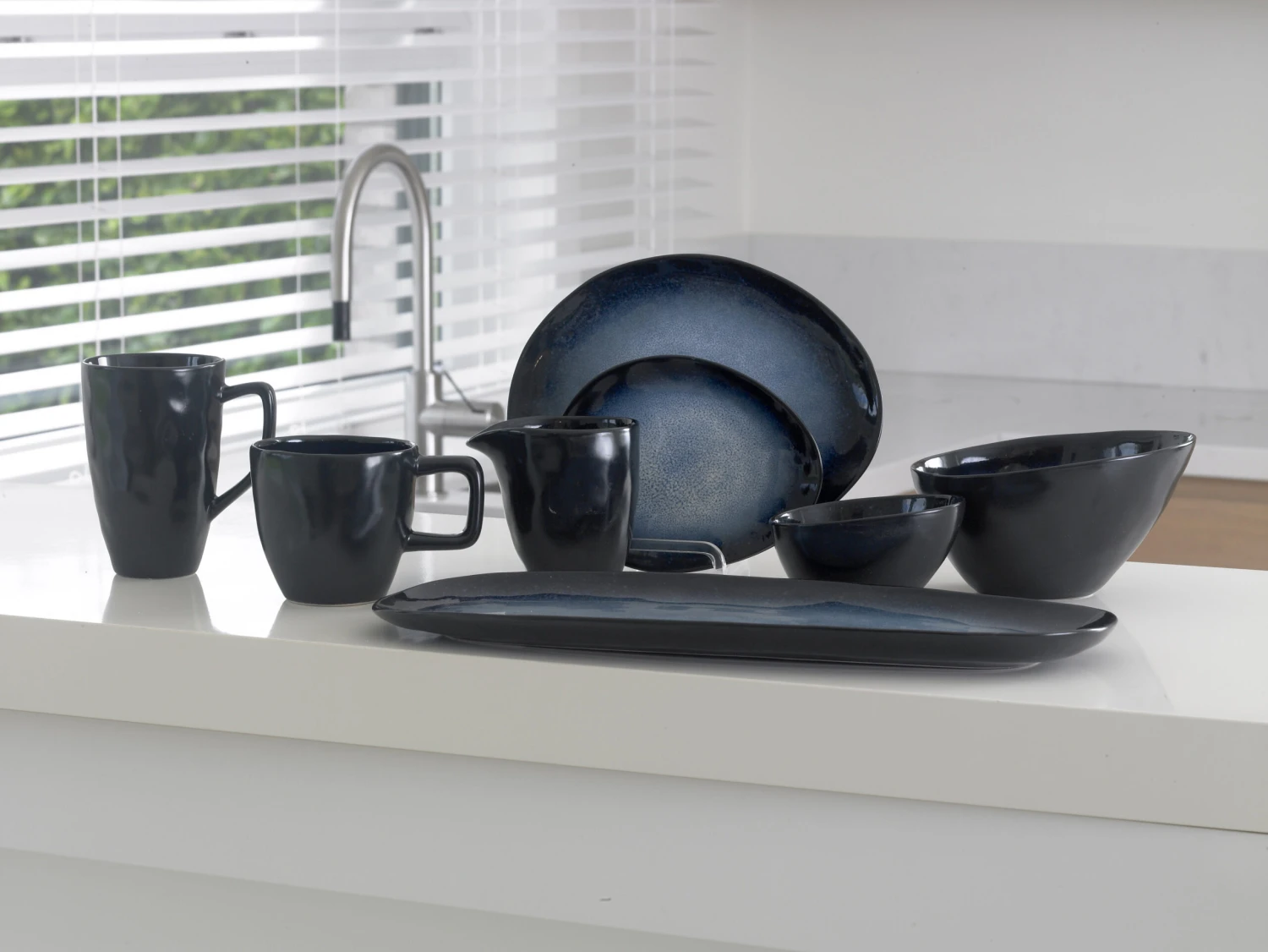 Cosy & Trendy Pizzabord / Onderbord Sapphire ø 33 Cm 4 Cosy & Trendy Pizzabord / Onderbord Sapphire ø 33 Cm - Afbeelding 2