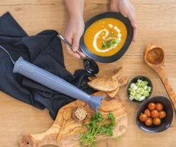 Alessi Staafmixer Set Plissé - Grijs - Michele De Lucchi - MDL10S G -Keukengerei Korting Winkel staafmixer 3 1