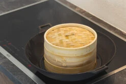 Sareva Stoommandje - Bamboe - 2-laags - ø 21 Cm -Keukengerei Korting Winkel stoommand gebruik 1