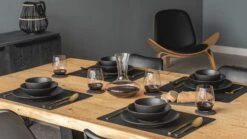 Studio Tavola Ontbijtborden Black Tie ø 19 Cm - 6 Stuks -Keukengerei Korting Winkel tafel03 1 2