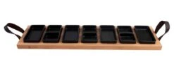 Bowls & Dishes Serveerplank / Tapasplank Streetfood 7-vaks Zwart - XXL -Keukengerei Korting Winkel vbb1869.zw 3 1