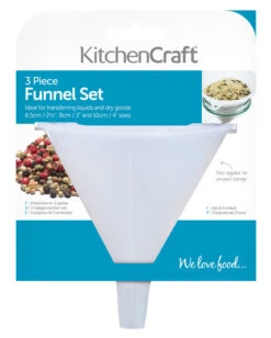 KitchenCraft Trechterset (ø 6.5, ø 8 En ø 10 Cm) 3-Delig -Keukengerei Korting Winkel vjmf4sztwespop2cevj3 01519