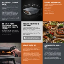 Witt Pizza Oven Etna Rotante - Op Gas Voor Buiten - Mat Grafiet - Voor ø 40 Cm Pizza's - Roterende Pizzasteen -Keukengerei Korting Winkel wp etna rotante ecom graphite 008