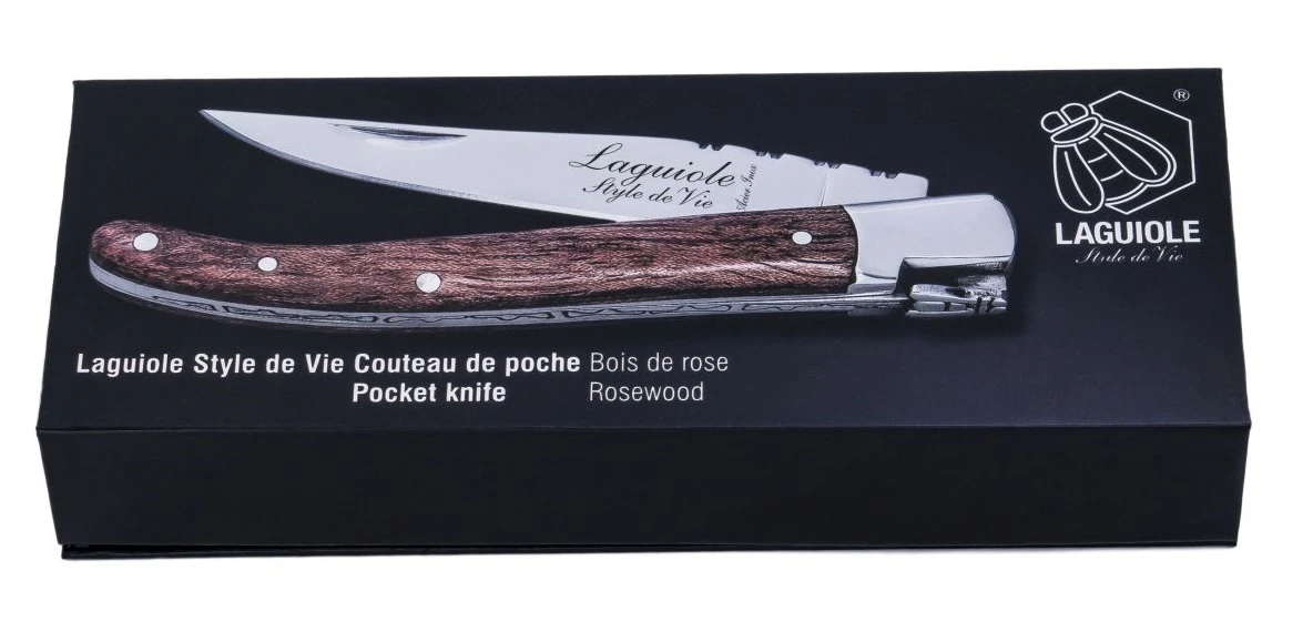 Laguiole Style De Vie Zakmes Rozenhout 5 Laguiole Style De Vie Zakmes Rozenhout - Afbeelding 3